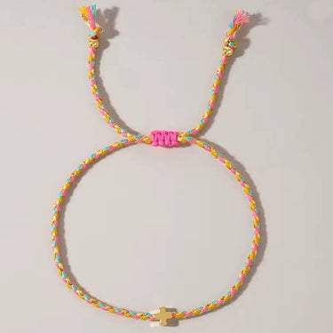 Corded Cross Bracelet - ShopSpoiled