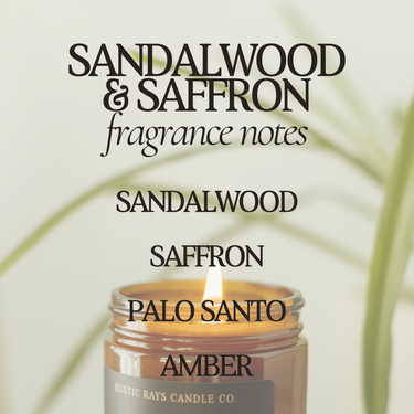 Sandalwood & Saffron Soy Candle - ShopSpoiled