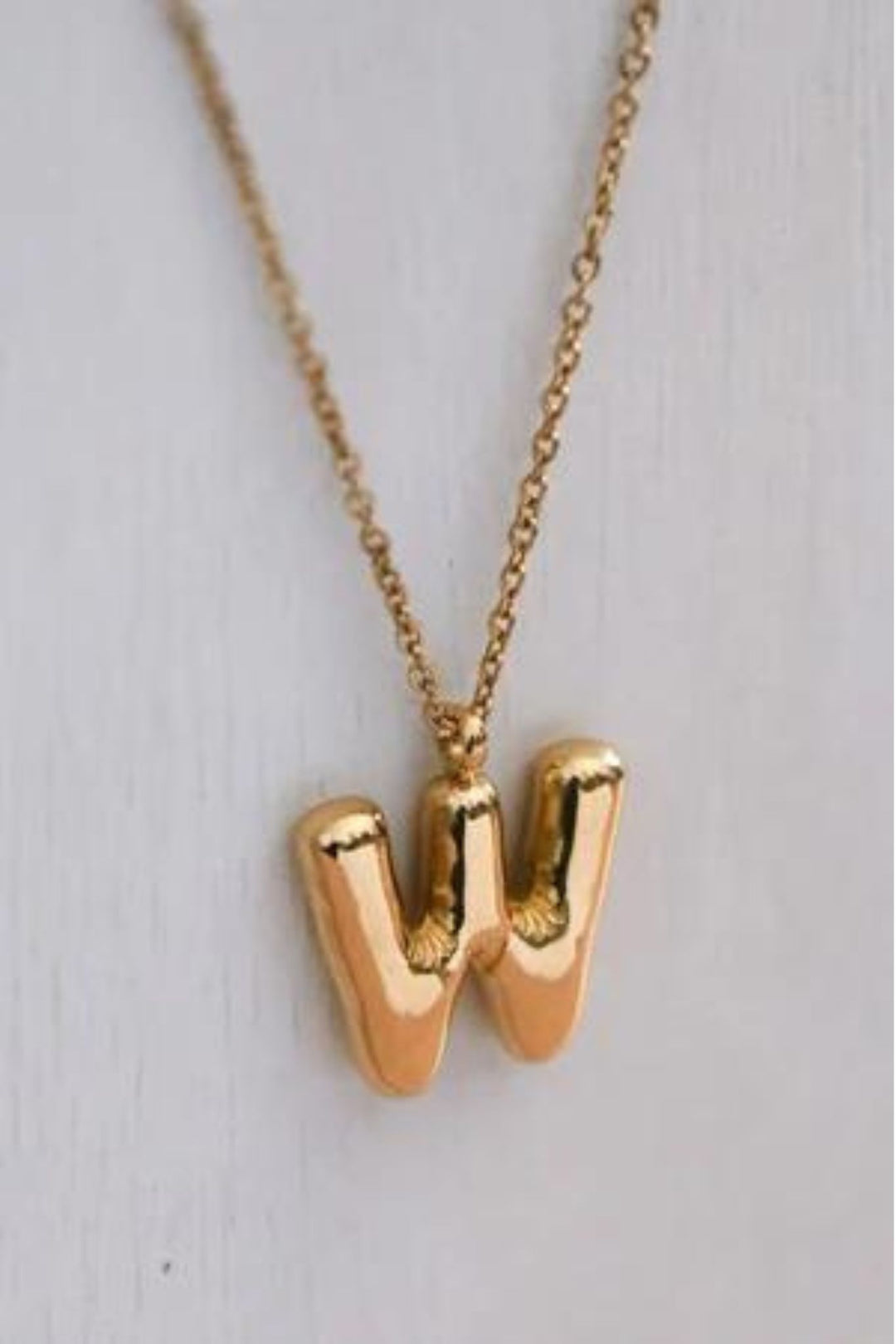 Small Bubble Letter Necklace - ShopSpoiled