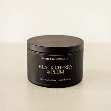 Black Cherry & Plum Soy Candle - ShopSpoiled