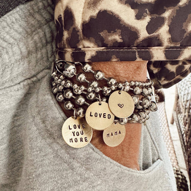 Stainless Steel & Brass Coin Tag Bracelets - ShopSpoiled