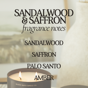 Sandalwood & Saffron Soy Candle - ShopSpoiled
