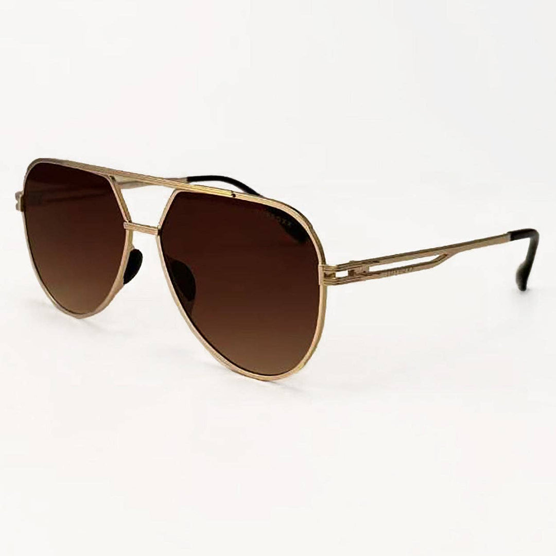 Untangled X Emily - Tangle Free - Brown Aviator Sunglasses - ShopSpoiled