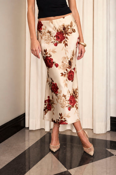 City Girl Fall Floral Skirt - ShopSpoiled