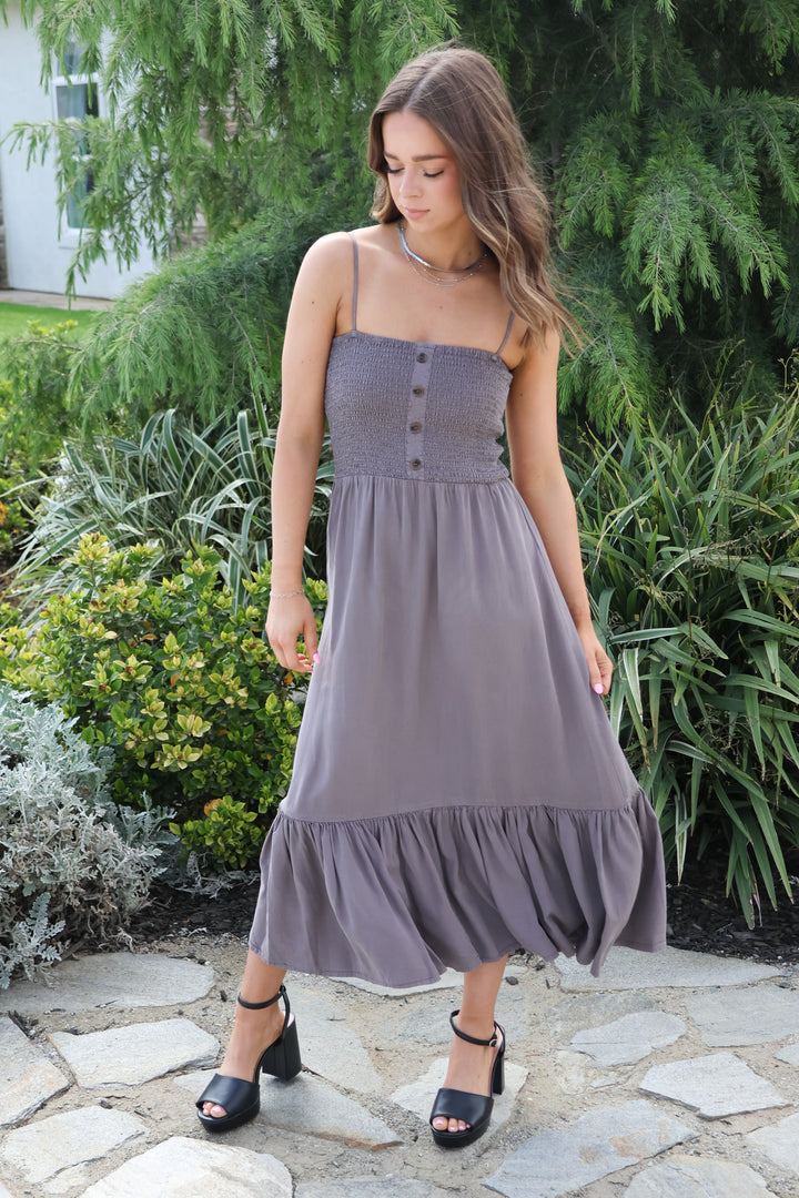 Sunset Chaser Dress in Grey - ShopSpoiled