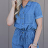 The Denim Darling Romper - ShopSpoiled