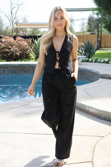 Island Dreamer Tie Vest - ShopSpoiled
