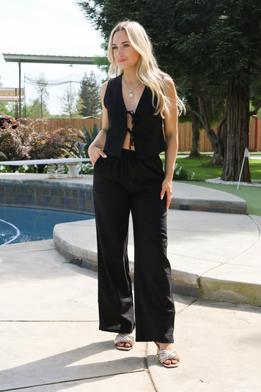 Island Dreamer Tie Vest - ShopSpoiled