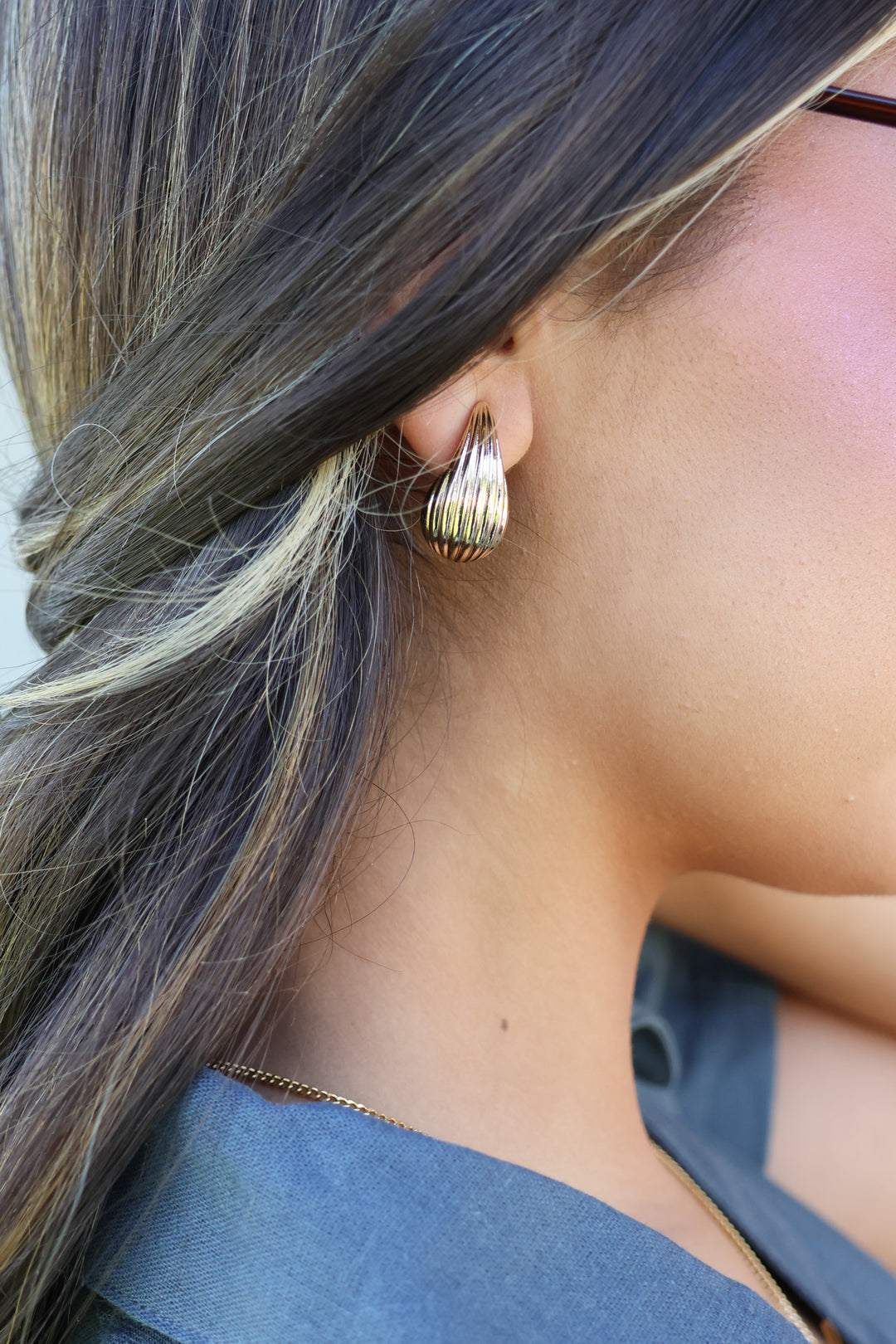 About Last Night Earrings In Gold - ShopSpoiled