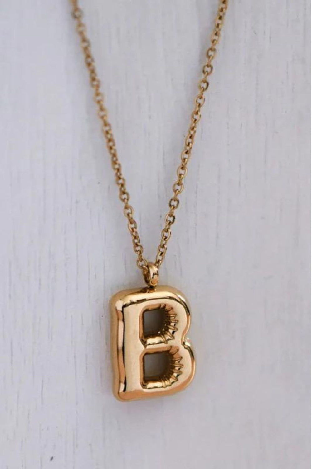 Small Bubble Letter Necklace - ShopSpoiled