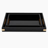 Black Brass Lacquer Trays - ShopSpoiled