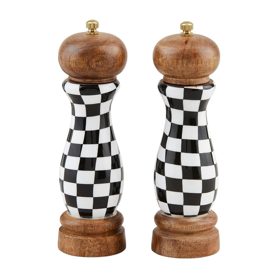 Checkered Salt and Pepper Grinders - ShopSpoiled