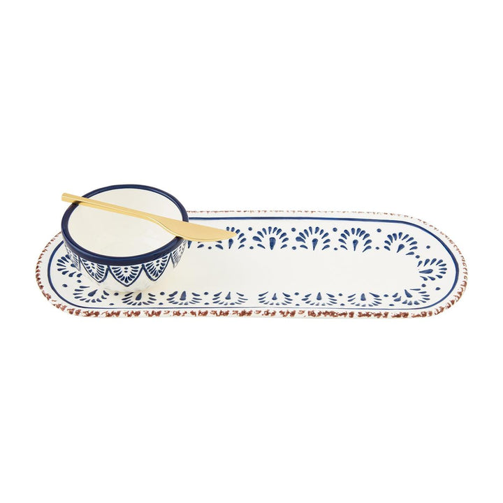 Blue floral Tray Set - ShopSpoiled