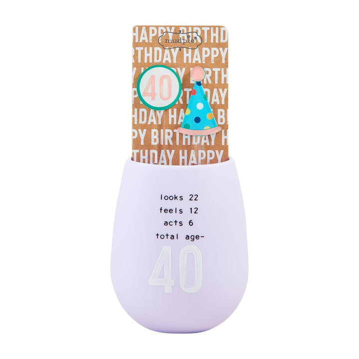 40th Bday Silicone Cup - ShopSpoiled