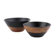 Two Toned Wooden Medium Bowl - ShopSpoiled