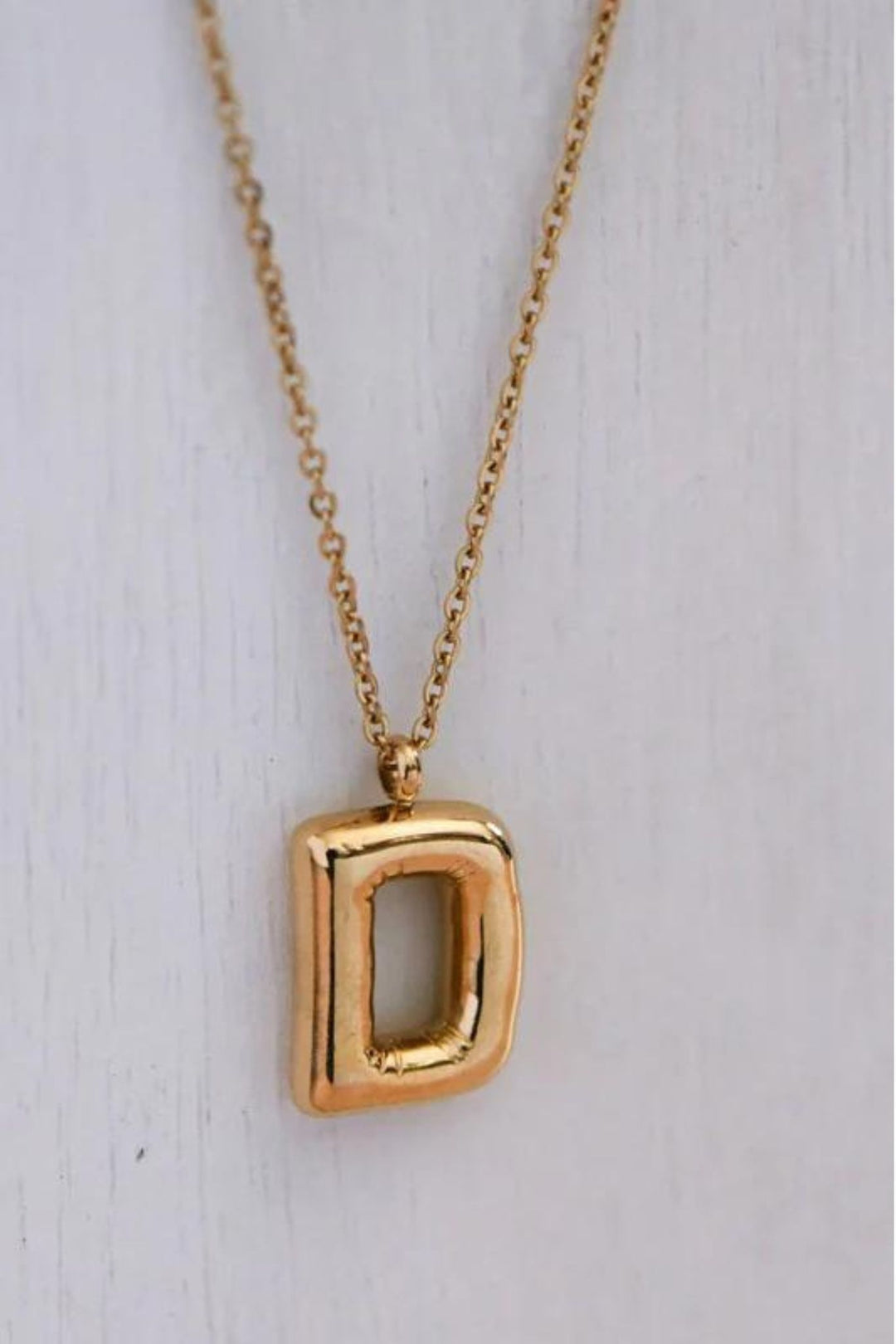 Small Bubble Letter Necklace - ShopSpoiled