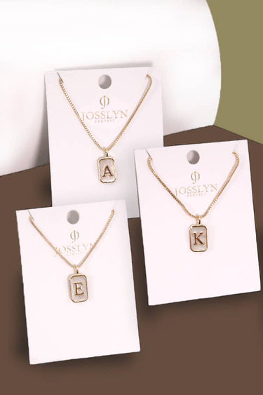 Pearl Initial Necklace - ShopSpoiled