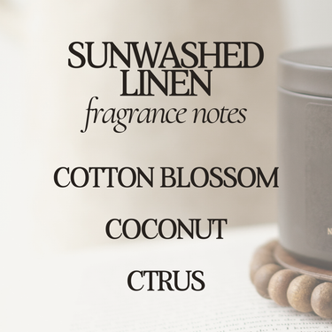 Sunwashed Linen 12 oz Soy Candle - ShopSpoiled