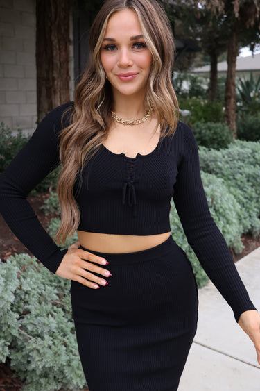 Luxe Lace-Up Two Piece Set - ShopSpoiled
