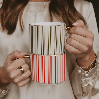 Red Stripe Coffee Mug - ShopSpoiled