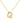Bubble Initial Necklace In Gold - ShopSpoiled