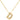 Bubble Initial Necklace In Gold - ShopSpoiled