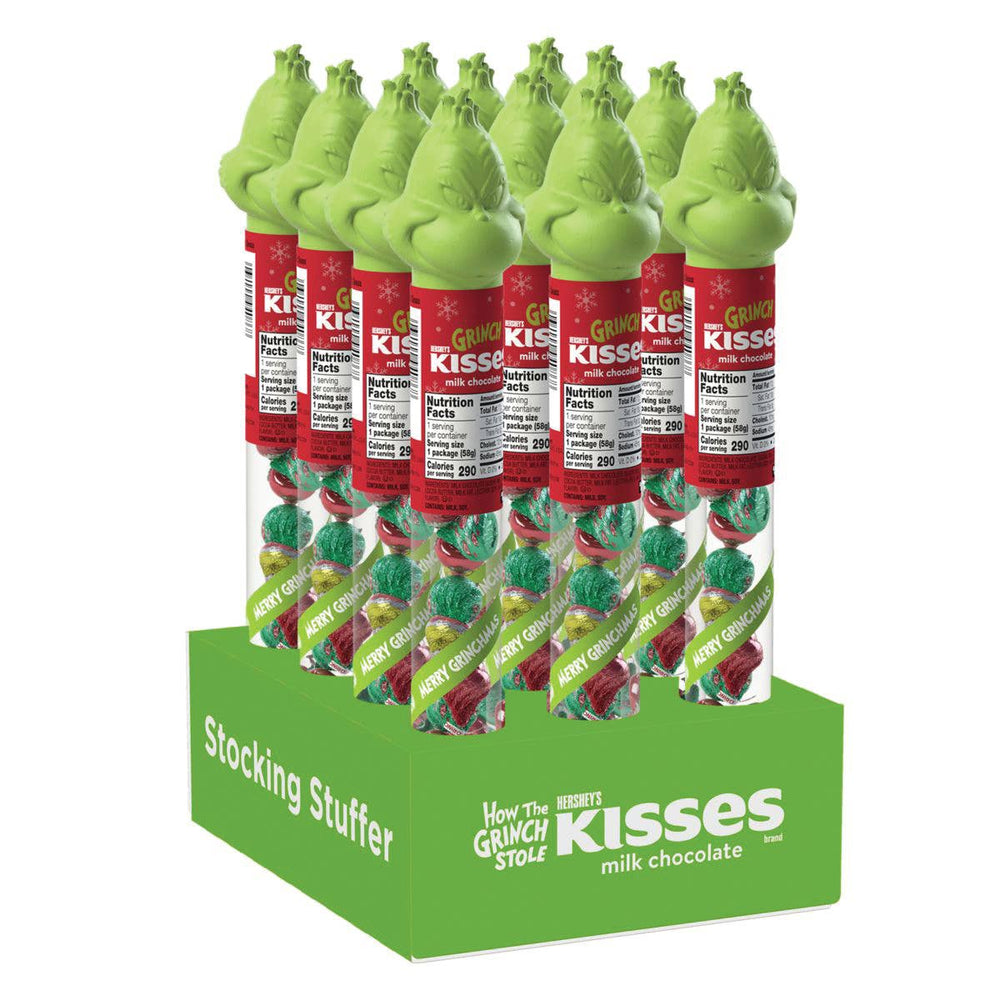 Hershey's Kiss with Grinch Foil "Cane", 2.08oz - ShopSpoiled