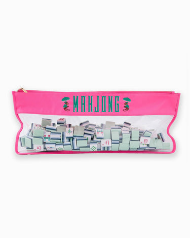 Pink Monkey Mahjong Bag - ShopSpoiled