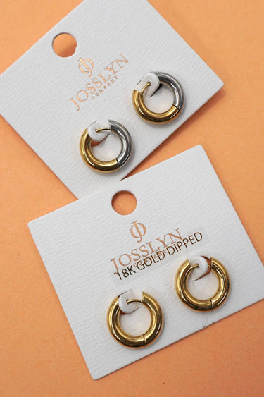 18K Stainless Steel Tarnish Free Waterproof Hoop - ShopSpoiled