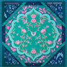 Teal Floral Mahjon Mat - ShopSpoiled