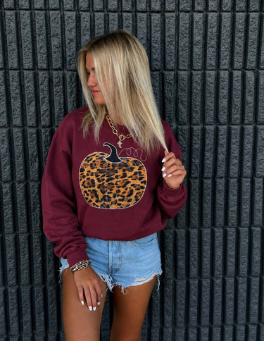 Leopard Pumpkin Sweatshirt - ShopSpoiled