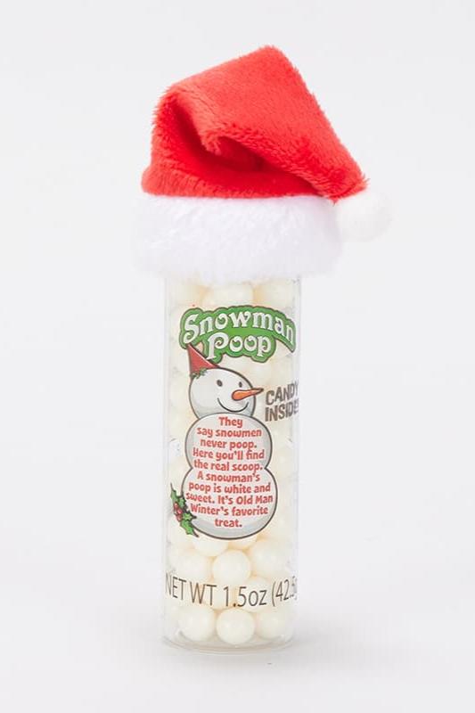 Snowman Poop Candy with Santa Cap 1.5oz - ShopSpoiled