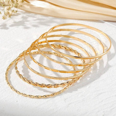 Gold Layered Bangle Set - ShopSpoiled