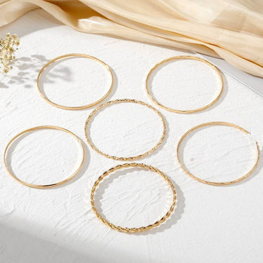 Gold Layered Bangle Set - ShopSpoiled