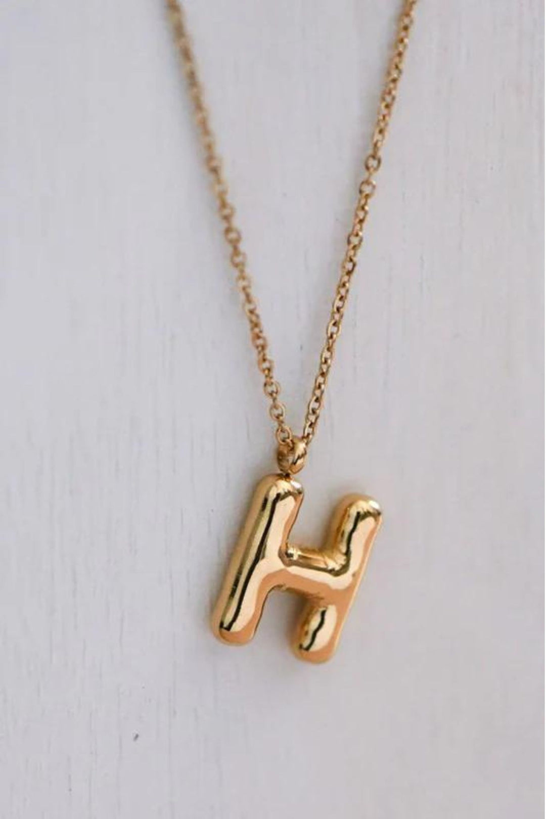 Small Bubble Letter Necklace - ShopSpoiled