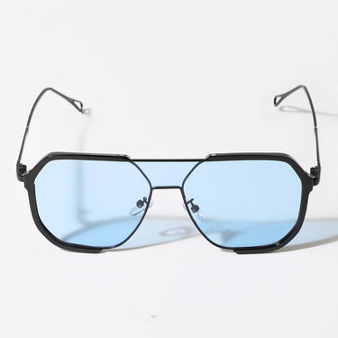 Modern Geometric Aviator Metal Frame Sunglasses - ShopSpoiled