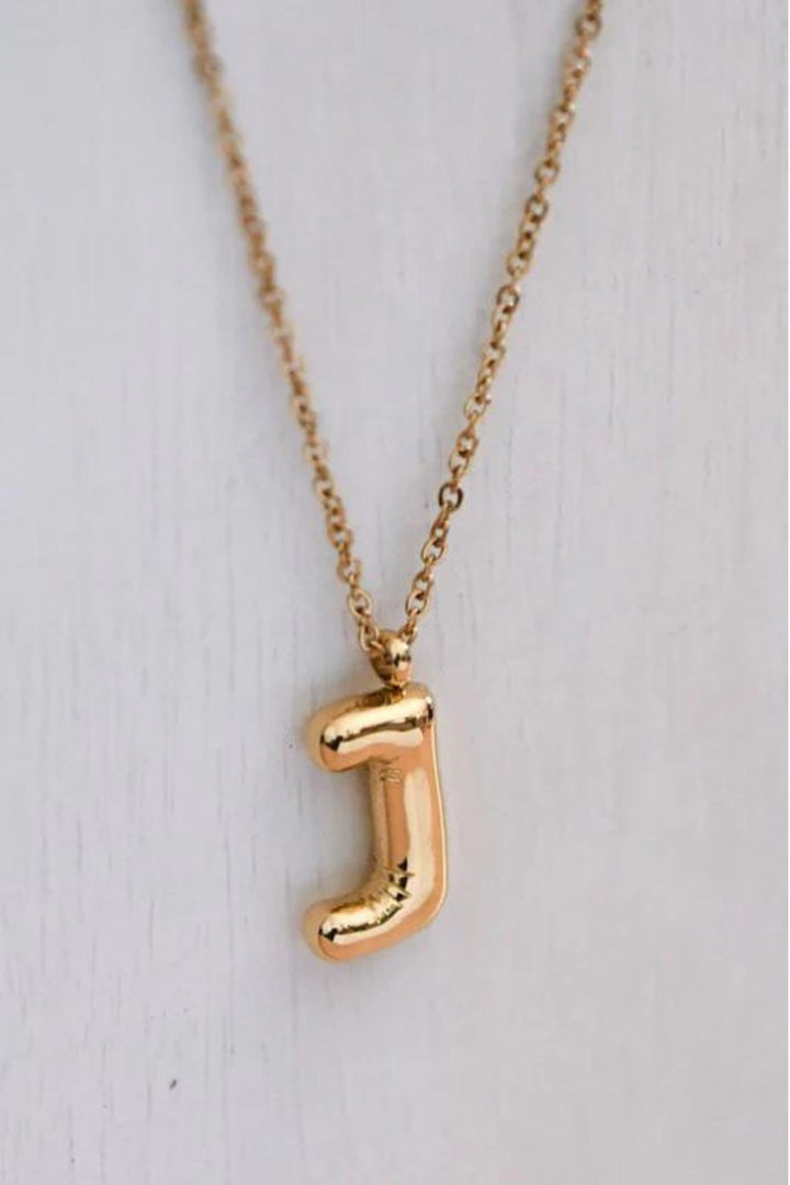 Small Bubble Letter Necklace - ShopSpoiled