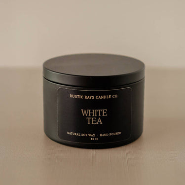 White Tea 12 oz Soy Candle - ShopSpoiled