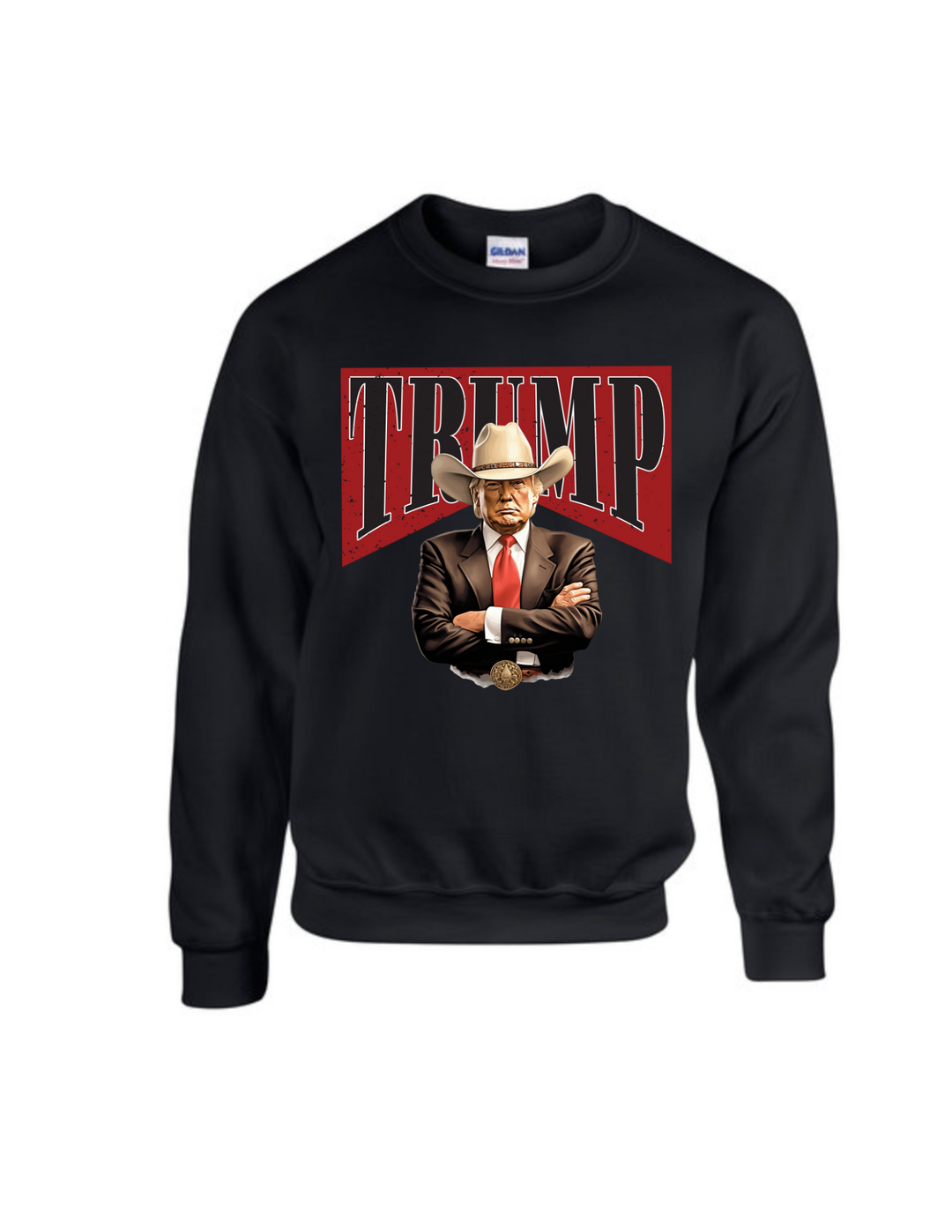 **PRE ORDER** Cowboy Trump Sweatshirt - ShopSpoiled