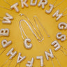 Initial Bubble Rhinestone Necklace - ShopSpoiled
