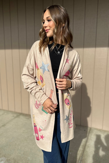 Holiday Cheers Cardigan - ShopSpoiled