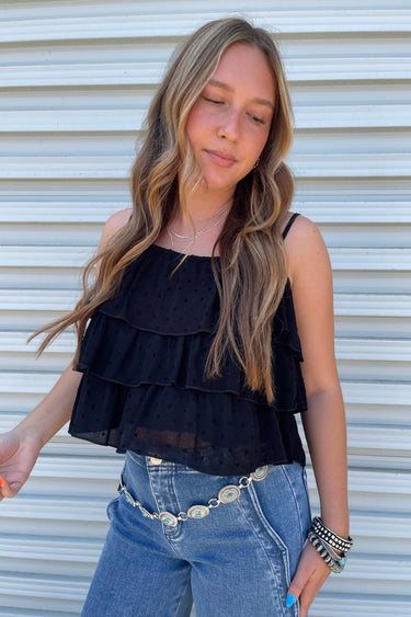 Ruffle Tier Tank Top - ShopSpoiled