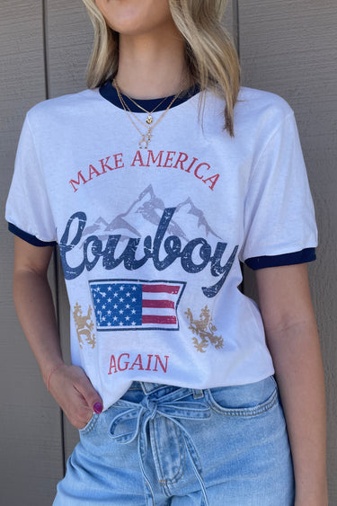 Make America Cowboy Again Graphic Tee - ShopSpoiled