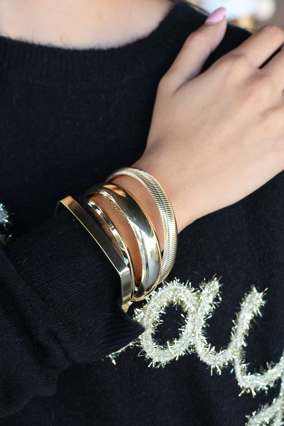 Fashion Forward Bracelet Set In Gold - ShopSpoiled