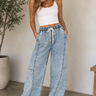 Teagan Barrel Drawstring Jeans - ShopSpoiled