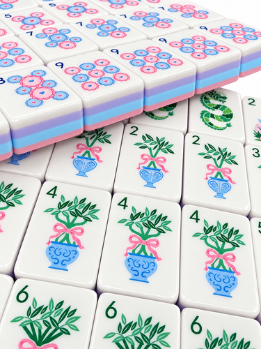 Fancy Love Mahjong Tile Set