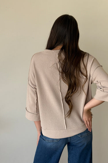 Waffle Knit Top - ShopSpoiled
