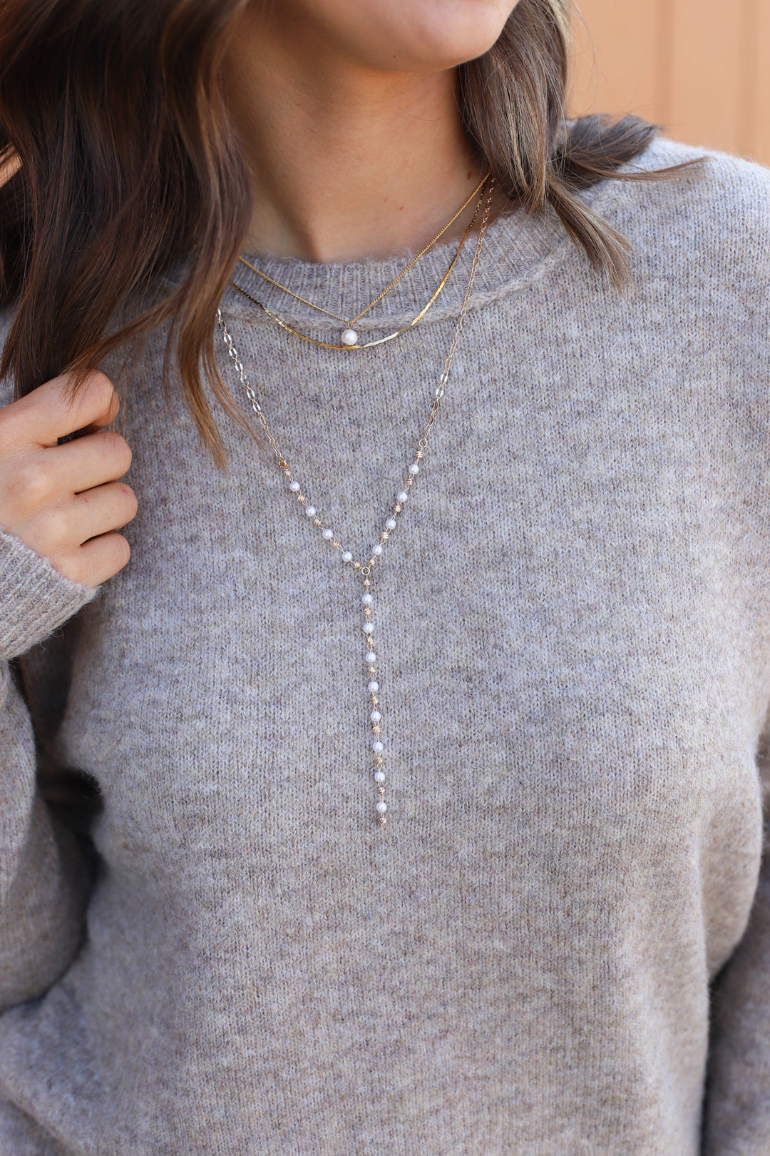 Mother Of Pearl Necklace - ShopSpoiled