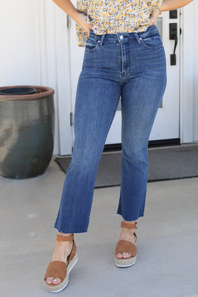 Tonya Crop Flare Jeans - ShopSpoiled