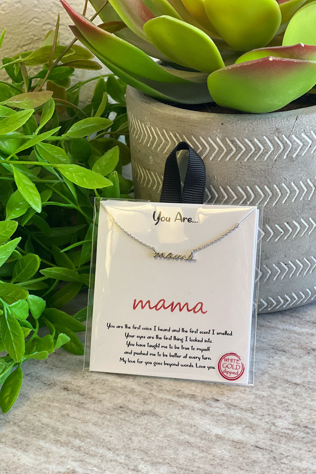 You Are Mama Necklace - Shop Spoiled Boutique 